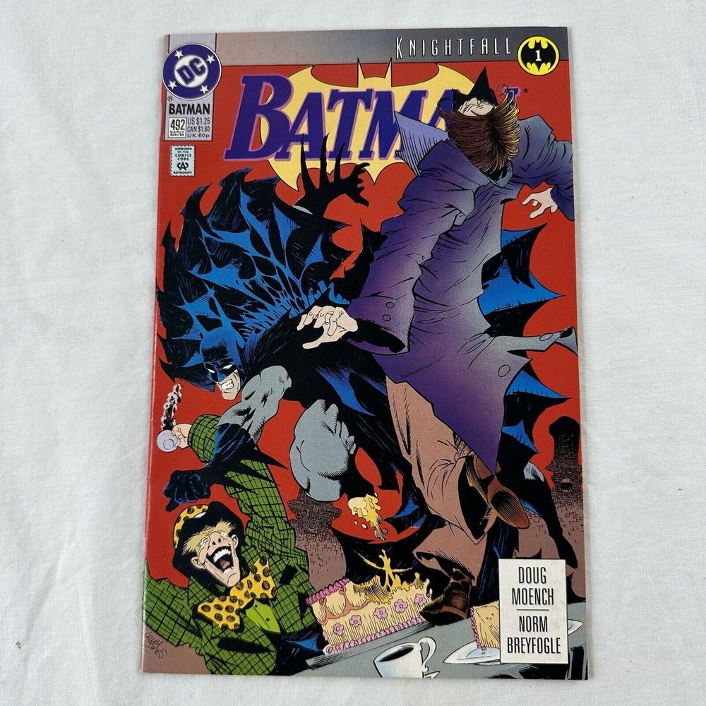 Batman #492 - Knightfall #1 Begins, Bane Appearance First In Series Vintage 1993 - Picture 1 of 8